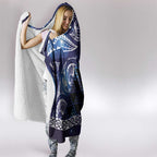 Matariki New Zealand Hooded Blanket NZ Niho Taniwha Maori New Year Blue Galaxy