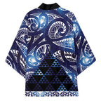 Matariki New Zealand Kimono NZ Niho Taniwha Maori New Year Blue Galaxy