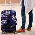 Matariki New Zealand Luggage Cover NZ Niho Taniwha Maori New Year Blue Galaxy