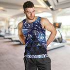 Matariki New Zealand Men Tank Top NZ Niho Taniwha Maori New Year Blue Galaxy