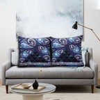 Matariki New Zealand Pillow Cover NZ Niho Taniwha Maori New Year Blue Galaxy
