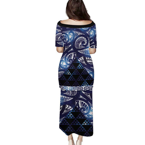 Matariki New Zealand Puletasi NZ Niho Taniwha Maori New Year Blue Galaxy