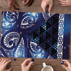 Matariki New Zealand Puzzle NZ Niho Taniwha Maori New Year Blue Galaxy