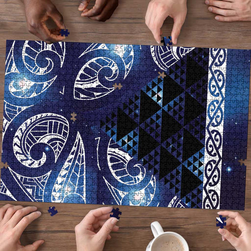 Matariki New Zealand Puzzle NZ Niho Taniwha Maori New Year Blue Galaxy