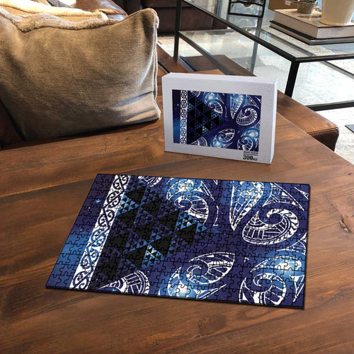 Matariki New Zealand Puzzle NZ Niho Taniwha Maori New Year Blue Galaxy