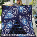 Matariki New Zealand Quilt NZ Niho Taniwha Maori New Year Blue Galaxy