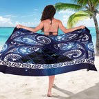 Matariki New Zealand Sarong NZ Niho Taniwha Maori New Year Blue Galaxy