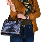Matariki New Zealand Shoulder Handbag NZ Niho Taniwha Maori New Year Blue Galaxy