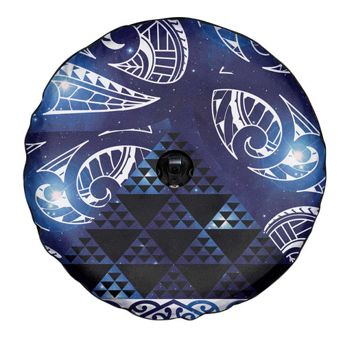 Matariki New Zealand Spare Tire Cover NZ Niho Taniwha Maori New Year Blue Galaxy