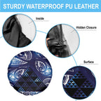 Matariki New Zealand Spare Tire Cover NZ Niho Taniwha Maori New Year Blue Galaxy
