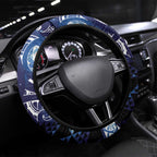 Matariki New Zealand Steering Wheel Cover NZ Niho Taniwha Maori New Year Blue Galaxy