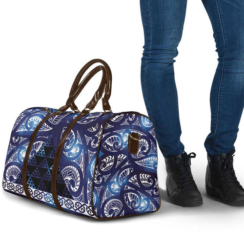 Matariki New Zealand Travel Bag NZ Niho Taniwha Maori New Year Blue Galaxy