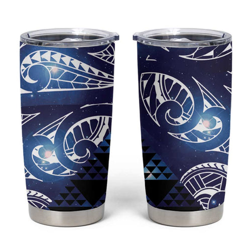Matariki New Zealand Tumbler Cup NZ Niho Taniwha Maori New Year Blue Galaxy