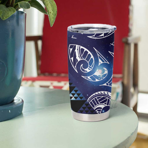 Matariki New Zealand Tumbler Cup NZ Niho Taniwha Maori New Year Blue Galaxy