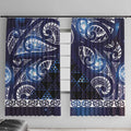 Matariki New Zealand Window Curtain NZ Niho Taniwha Maori New Year Blue Galaxy