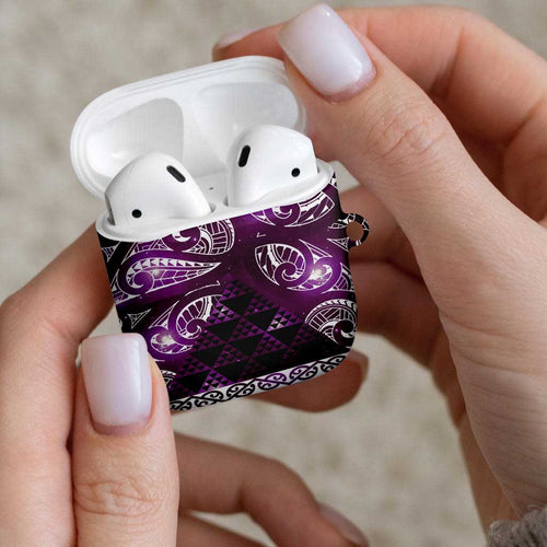 Matariki New Zealand AirPods Case NZ Niho Taniwha Maori New Year Purple Galaxy