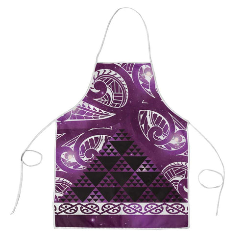 Matariki New Zealand Apron NZ Niho Taniwha Maori New Year Purple Galaxy