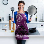 Matariki New Zealand Apron NZ Niho Taniwha Maori New Year Purple Galaxy