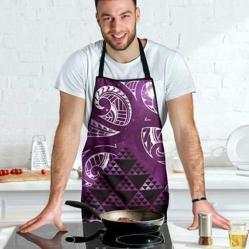 Matariki New Zealand Apron NZ Niho Taniwha Maori New Year Purple Galaxy