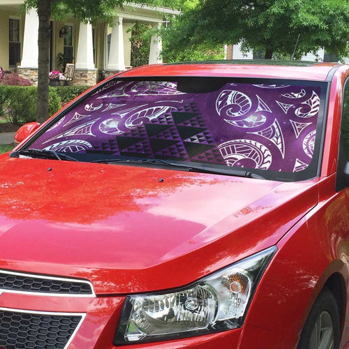 Matariki New Zealand Auto Sun Shade NZ Niho Taniwha Maori New Year Purple Galaxy