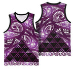 Matariki New Zealand Basketball Jersey NZ Niho Taniwha Maori New Year Purple Galaxy