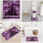 Matariki New Zealand Bathroom Set NZ Niho Taniwha Maori New Year Purple Galaxy