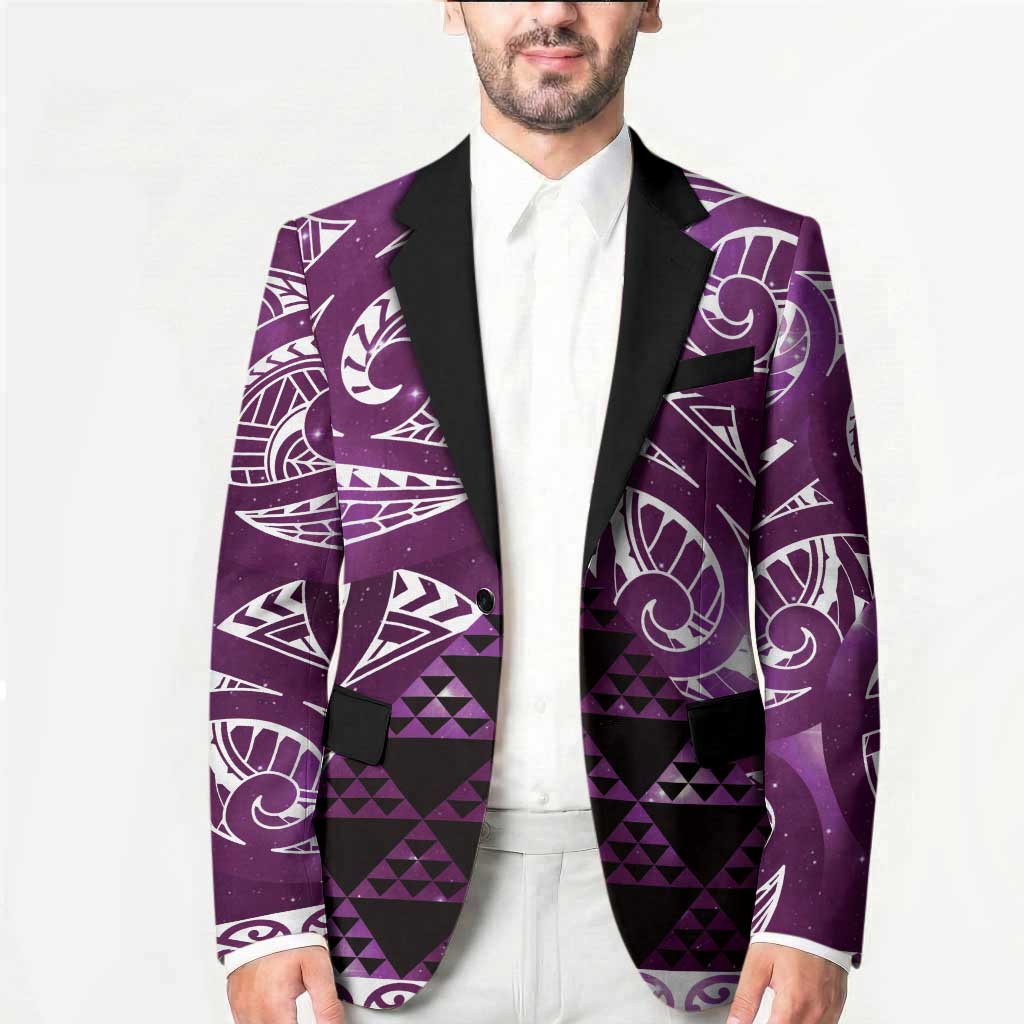 Matariki New Zealand Blazer NZ Niho Taniwha Maori New Year Purple Galaxy