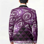 Matariki New Zealand Blazer NZ Niho Taniwha Maori New Year Purple Galaxy