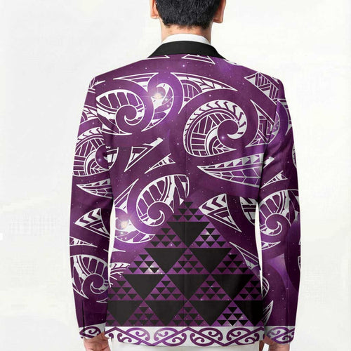 Matariki New Zealand Blazer NZ Niho Taniwha Maori New Year Purple Galaxy