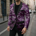 Matariki New Zealand Blazer NZ Niho Taniwha Maori New Year Purple Galaxy