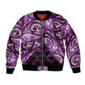 Matariki New Zealand Bomber Jacket NZ Niho Taniwha Maori New Year Purple Galaxy