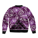 Matariki New Zealand Bomber Jacket NZ Niho Taniwha Maori New Year Purple Galaxy