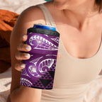 Matariki New Zealand 4 in 1 Can Cooler Tumbler NZ Niho Taniwha Maori New Year Purple Galaxy