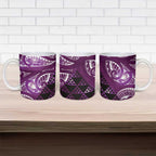 Matariki New Zealand Ceramic Mug NZ Niho Taniwha Maori New Year Purple Galaxy