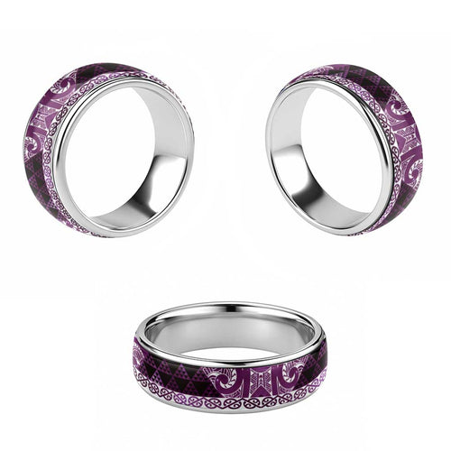 Matariki New Zealand Classic Ring NZ Niho Taniwha Maori New Year Purple Galaxy