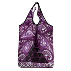 Matariki New Zealand Grocery Bag NZ Niho Taniwha Maori New Year Purple Galaxy