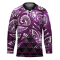 Matariki New Zealand Hockey Jersey NZ Niho Taniwha Maori New Year Purple Galaxy