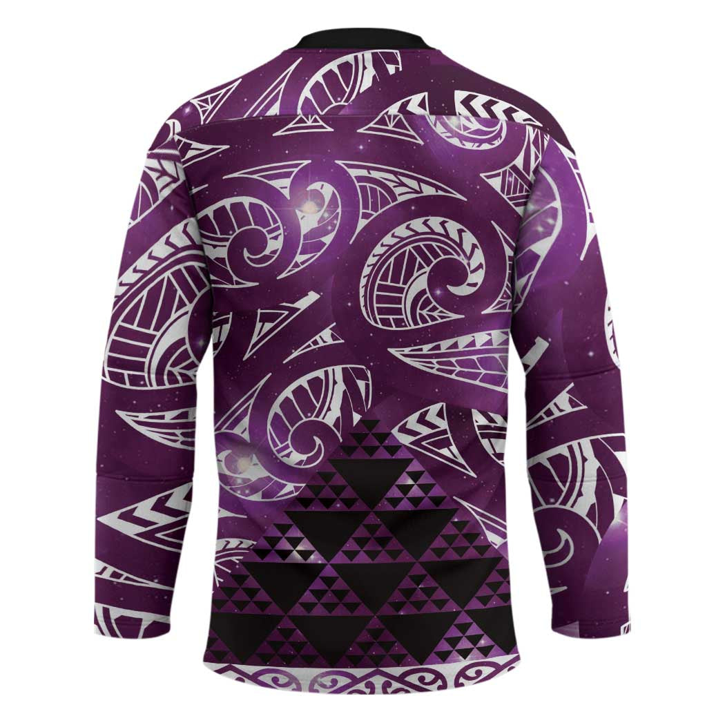 Matariki New Zealand Hockey Jersey NZ Niho Taniwha Maori New Year Purple Galaxy