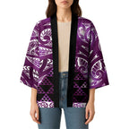 Matariki New Zealand Kimono NZ Niho Taniwha Maori New Year Purple Galaxy