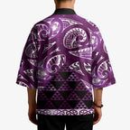 Matariki New Zealand Kimono NZ Niho Taniwha Maori New Year Purple Galaxy