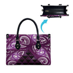 Matariki New Zealand Leather Bag NZ Niho Taniwha Maori New Year Purple Galaxy
