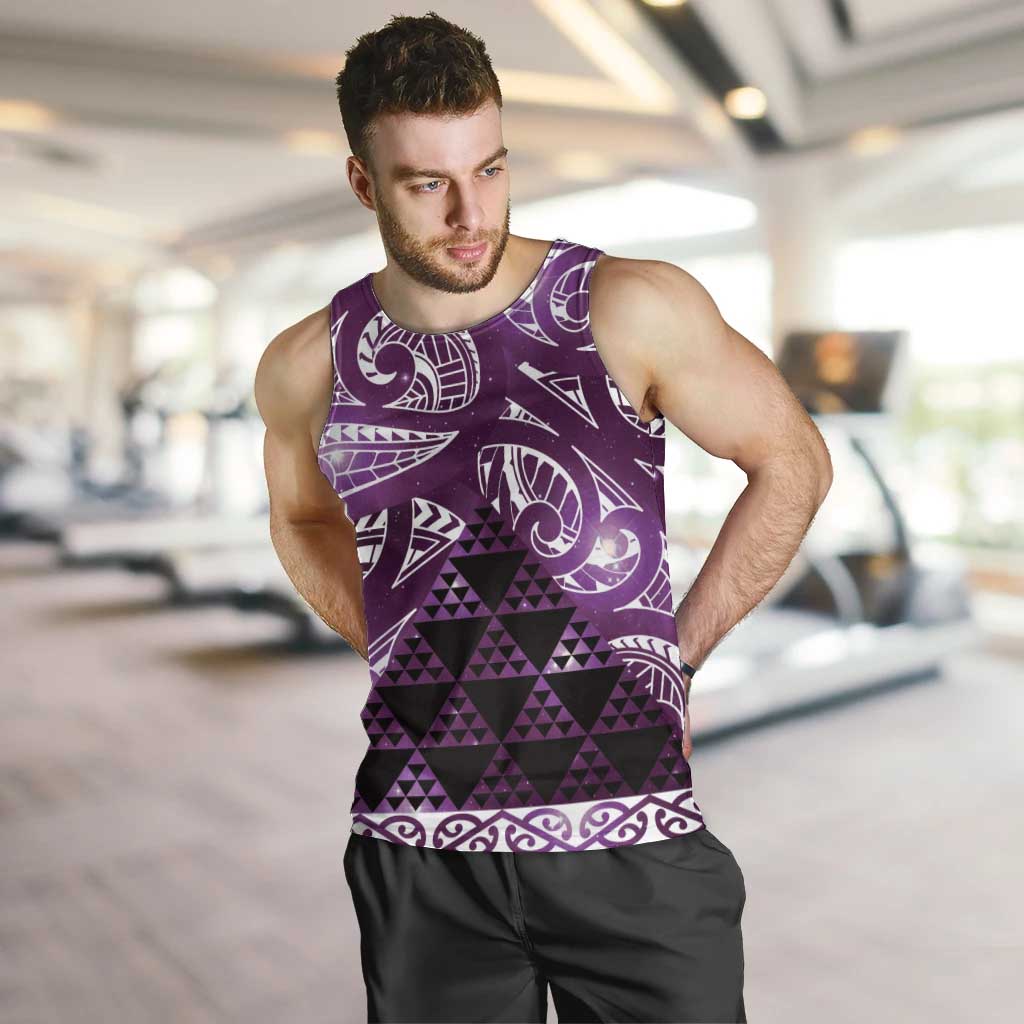 Matariki New Zealand Men Tank Top NZ Niho Taniwha Maori New Year Purple Galaxy