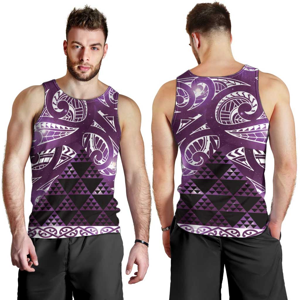 Matariki New Zealand Men Tank Top NZ Niho Taniwha Maori New Year Purple Galaxy
