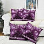 Matariki New Zealand Pillow Cover NZ Niho Taniwha Maori New Year Purple Galaxy