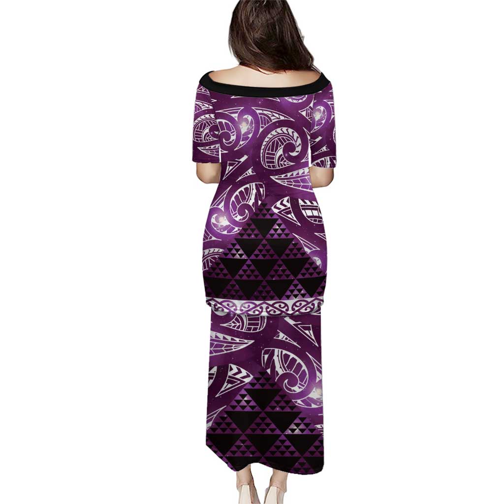 Matariki New Zealand Puletasi NZ Niho Taniwha Maori New Year Purple Galaxy