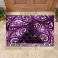 Matariki New Zealand Rubber Doormat NZ Niho Taniwha Maori New Year Purple Galaxy