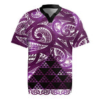 Matariki New Zealand Rugby Jersey NZ Niho Taniwha Maori New Year Purple Galaxy
