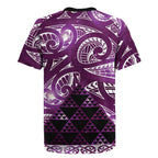 Matariki New Zealand Rugby Jersey NZ Niho Taniwha Maori New Year Purple Galaxy