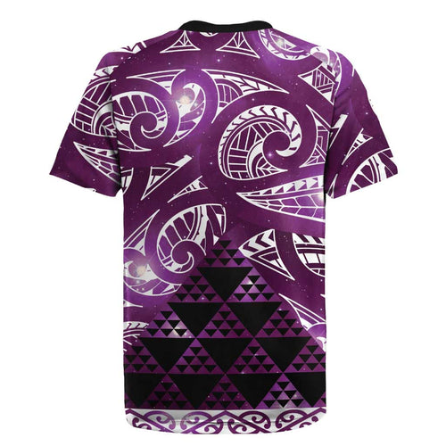 Matariki New Zealand Rugby Jersey NZ Niho Taniwha Maori New Year Purple Galaxy