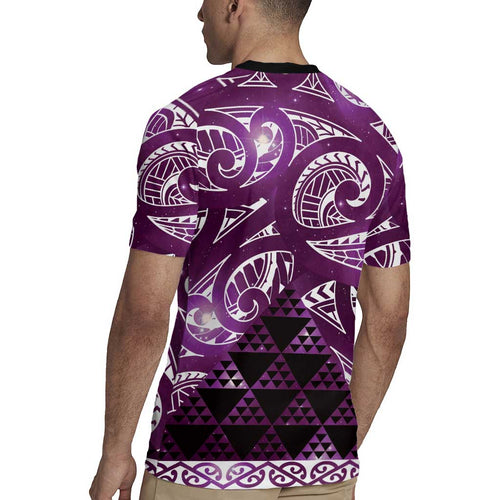 Matariki New Zealand Rugby Jersey NZ Niho Taniwha Maori New Year Purple Galaxy